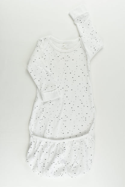 Purebaby Size 000 Stars Sleepingsuit