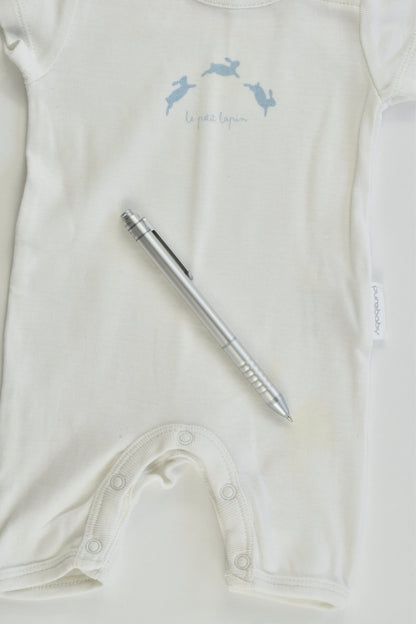 Purebaby Size 0000 'Le Petit Lapin' Short Romper