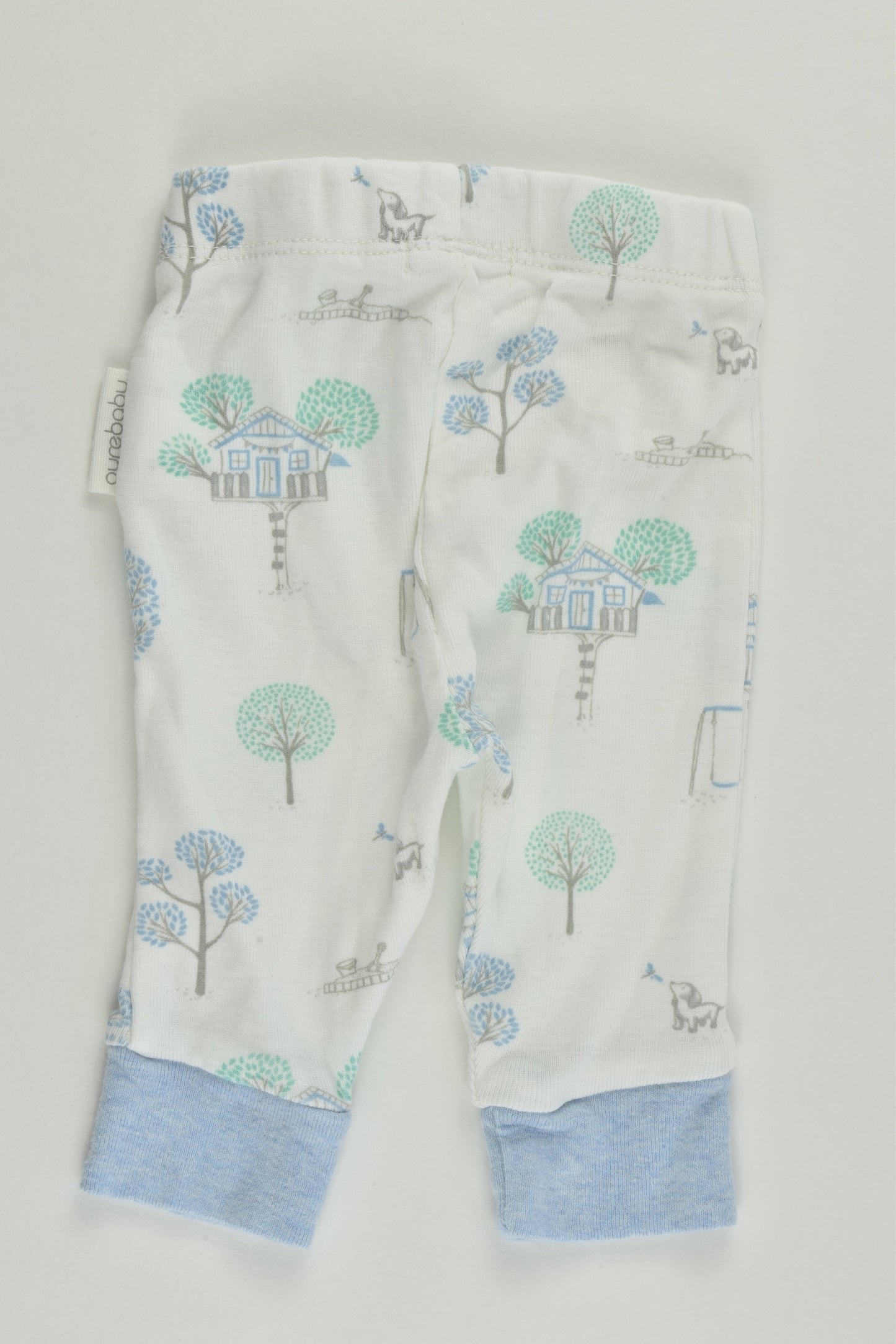 Purebaby Size 0000 (Newborn) Tree House Pants