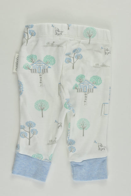 Purebaby Size 0000 (Newborn) Tree House Pants