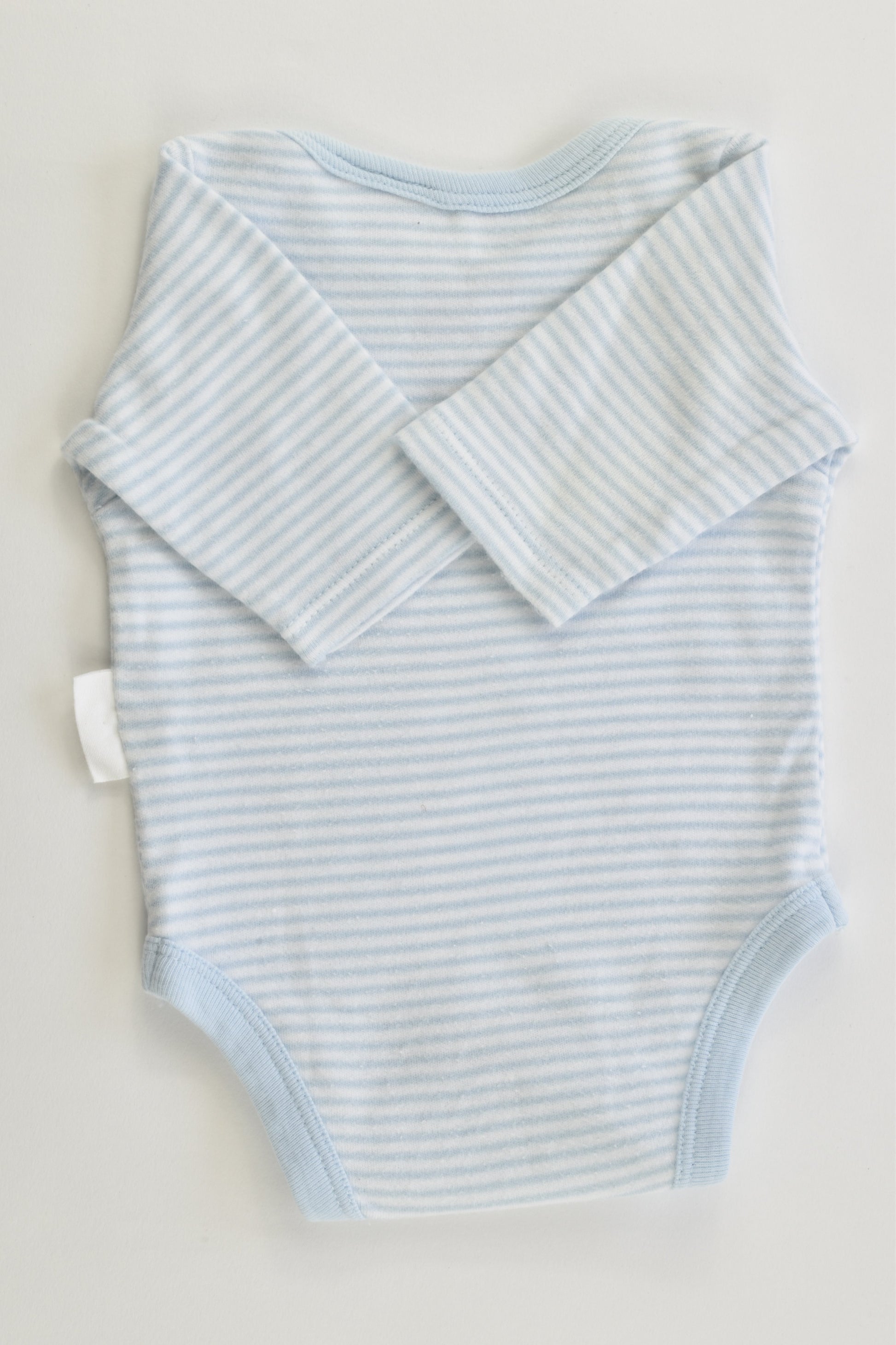 Purebaby Size 0000 Striped Bodysuit