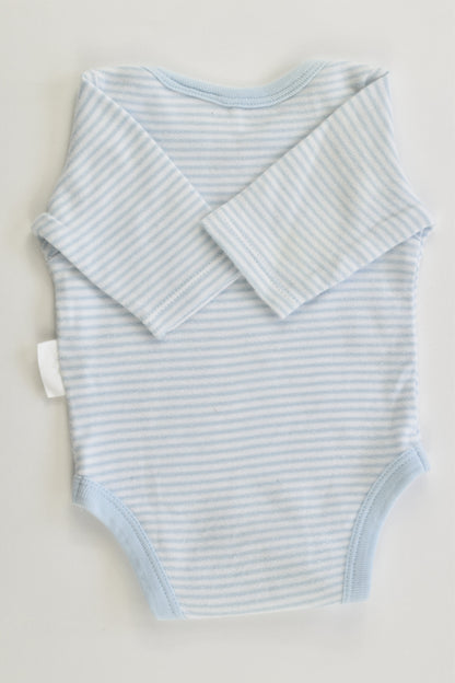 Purebaby Size 0000 Striped Bodysuit