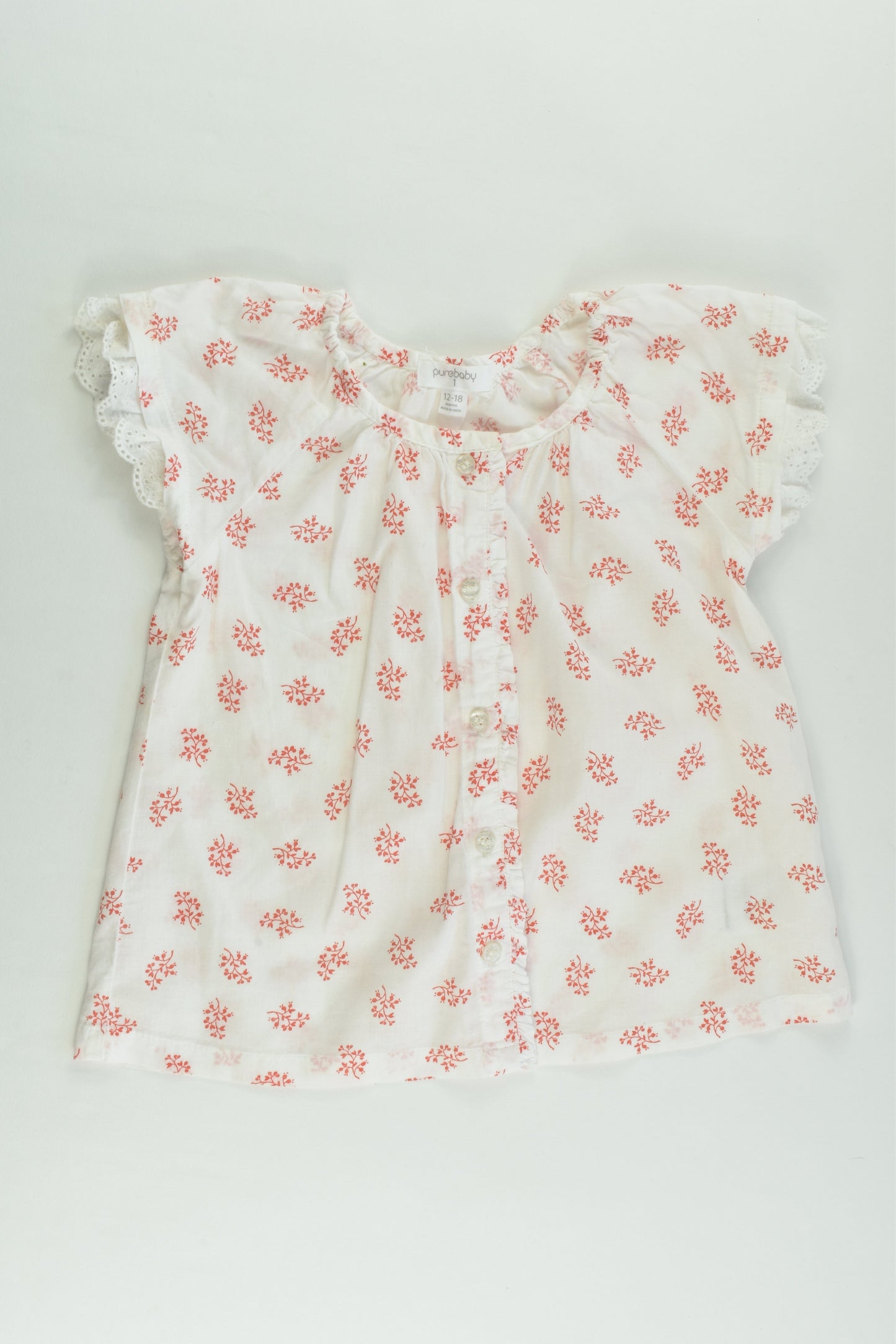 Purebaby Size 1 (12-18 months) Blouse
