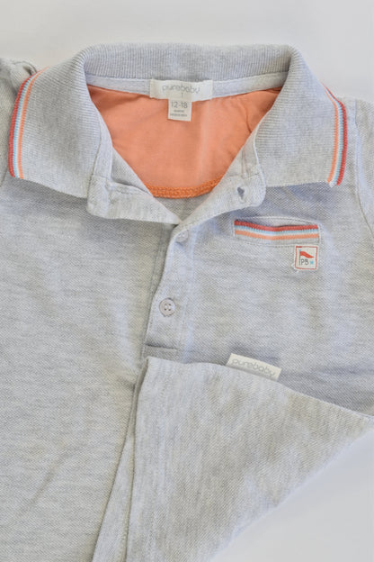 Purebaby Size 1 (12-18 months) Collared Polo T-shirt