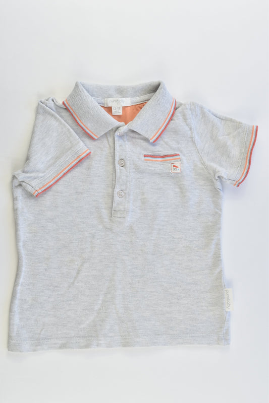 Purebaby Size 1 (12-18 months) Collared Polo T-shirt