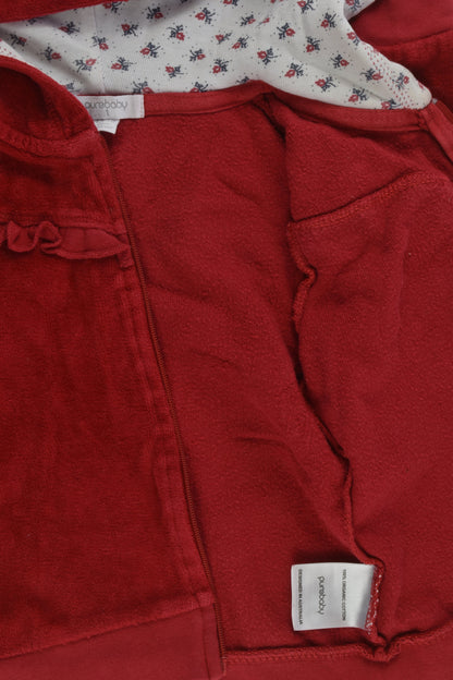 Purebaby Size 1 (12-18 months) Velour Zip Jumper