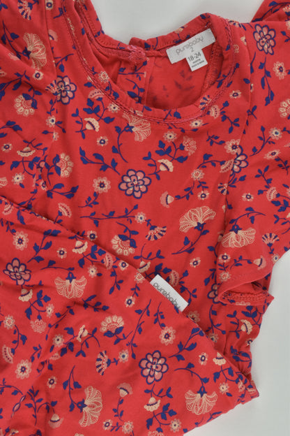 Purebaby Size 2 (18-24 months) Floral Playsuit