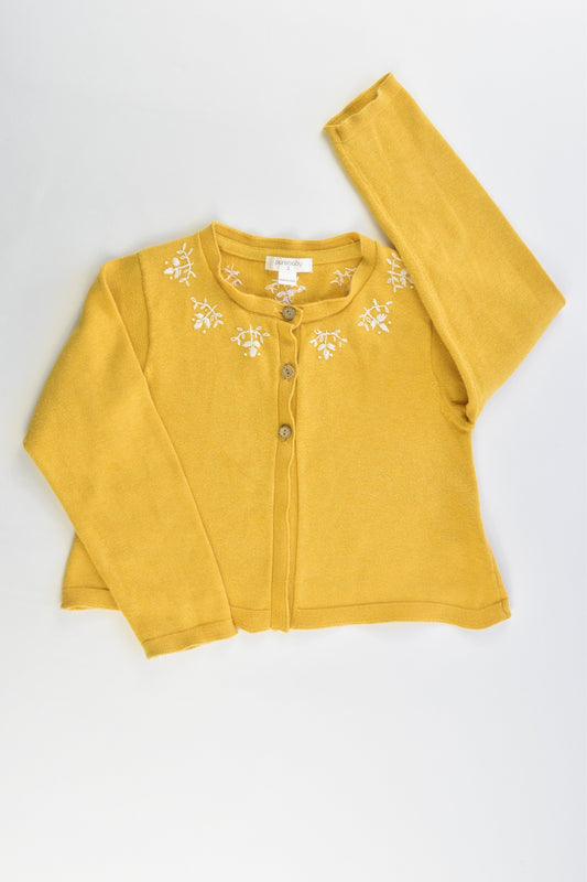 Purebaby Size 3 Mustard Cardigan