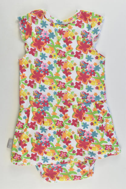 Pusblu (Germany) Size 86/92 cm (1/2) Floral Bodysuit
