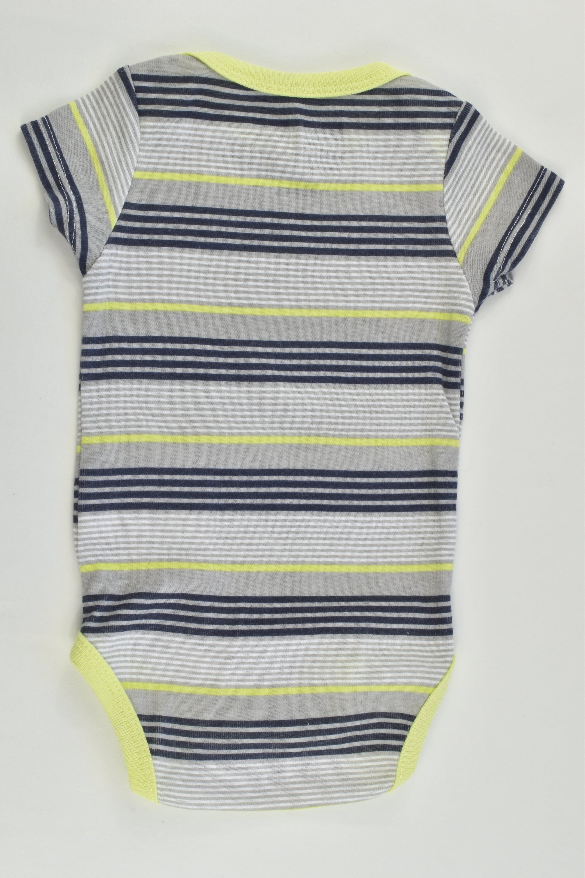 Quiksilver Size 000 (0-3 months) Striped Bodysuit