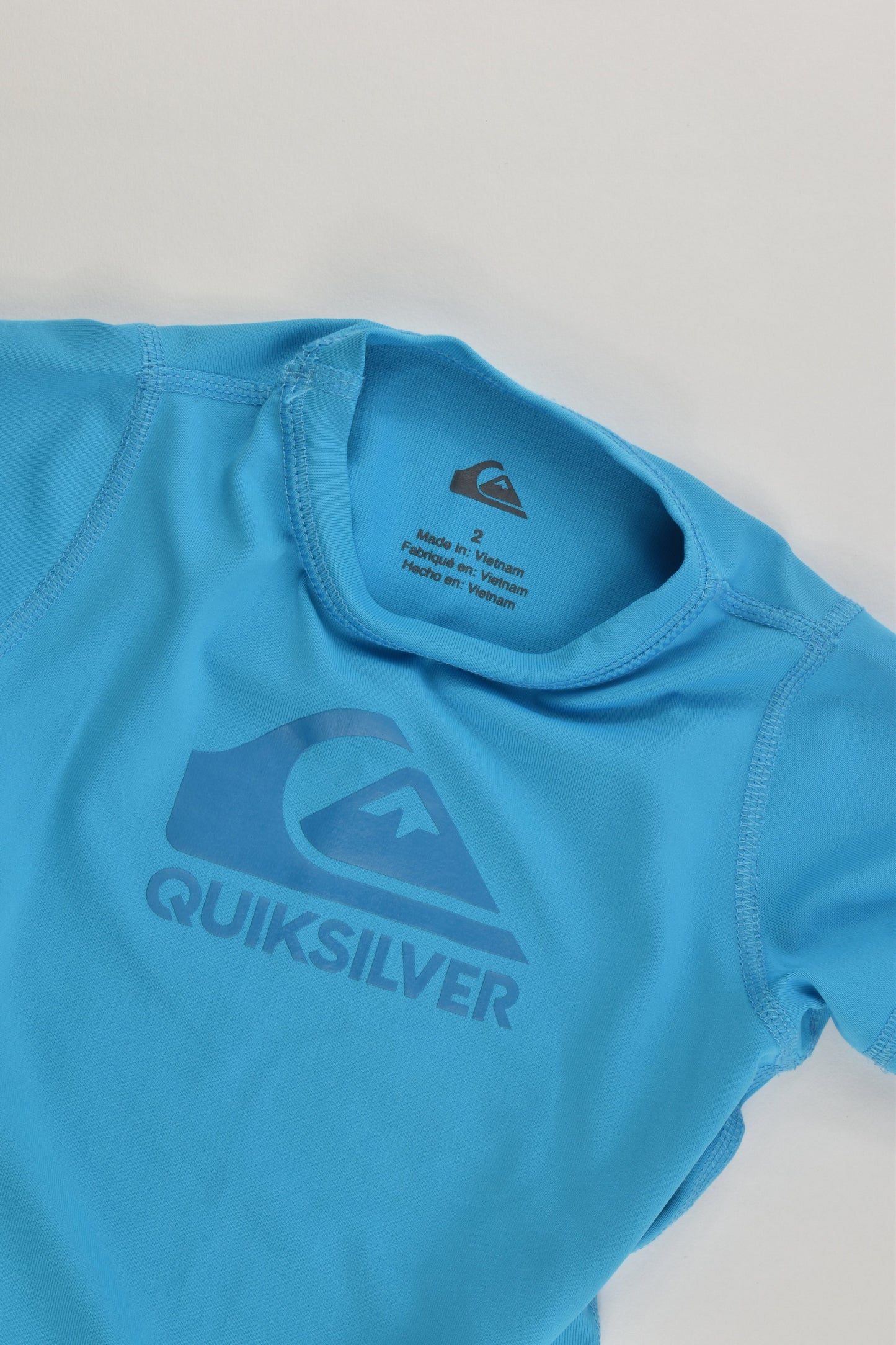 Quiksilver Size 2 Rashie Top and Board Shorts