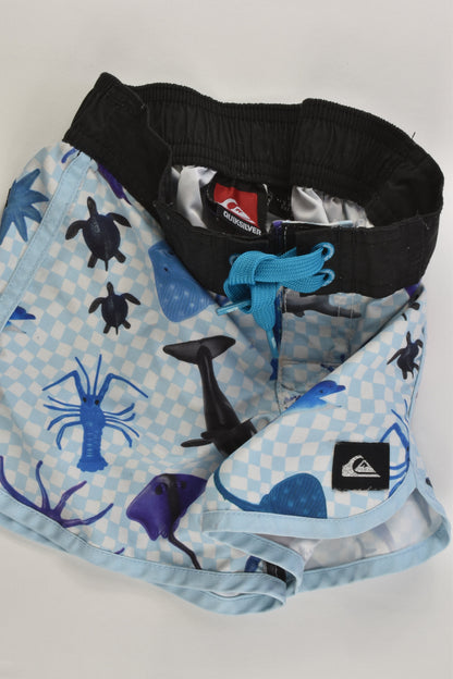 Quiksilver Size 2 Rashie Top and Board Shorts
