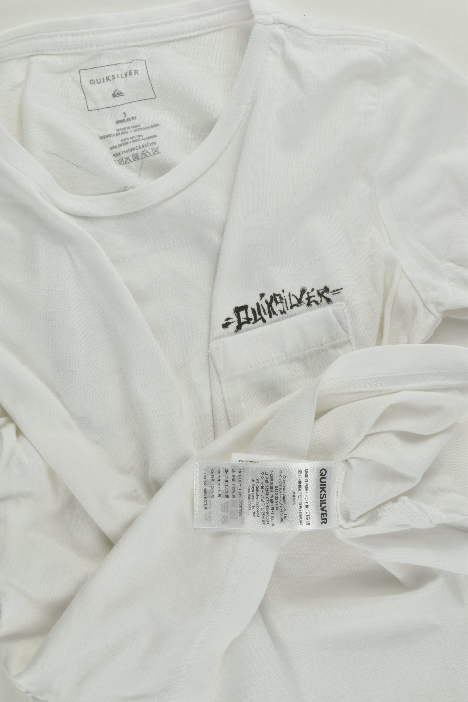 Quiksilver Size 3 'Surf Ritual' T-shirt