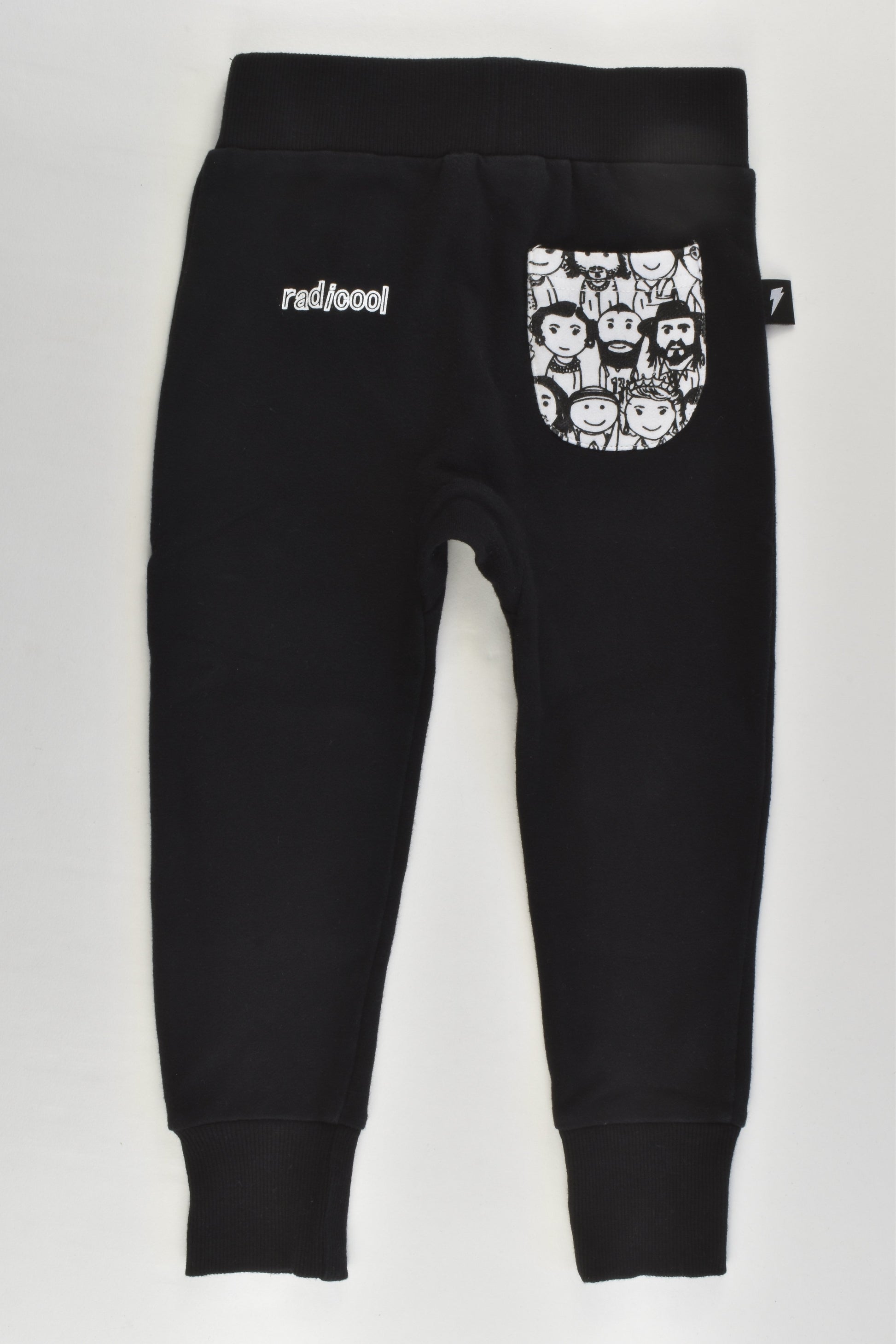 Radicool Dude (NZ) Size 3 Faces Knee Patches and Back Pocket Track Pants
