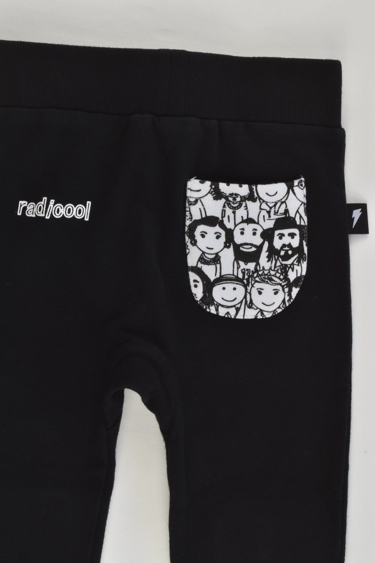 Radicool Dude (NZ) Size 3 Faces Knee Patches and Back Pocket Track Pants