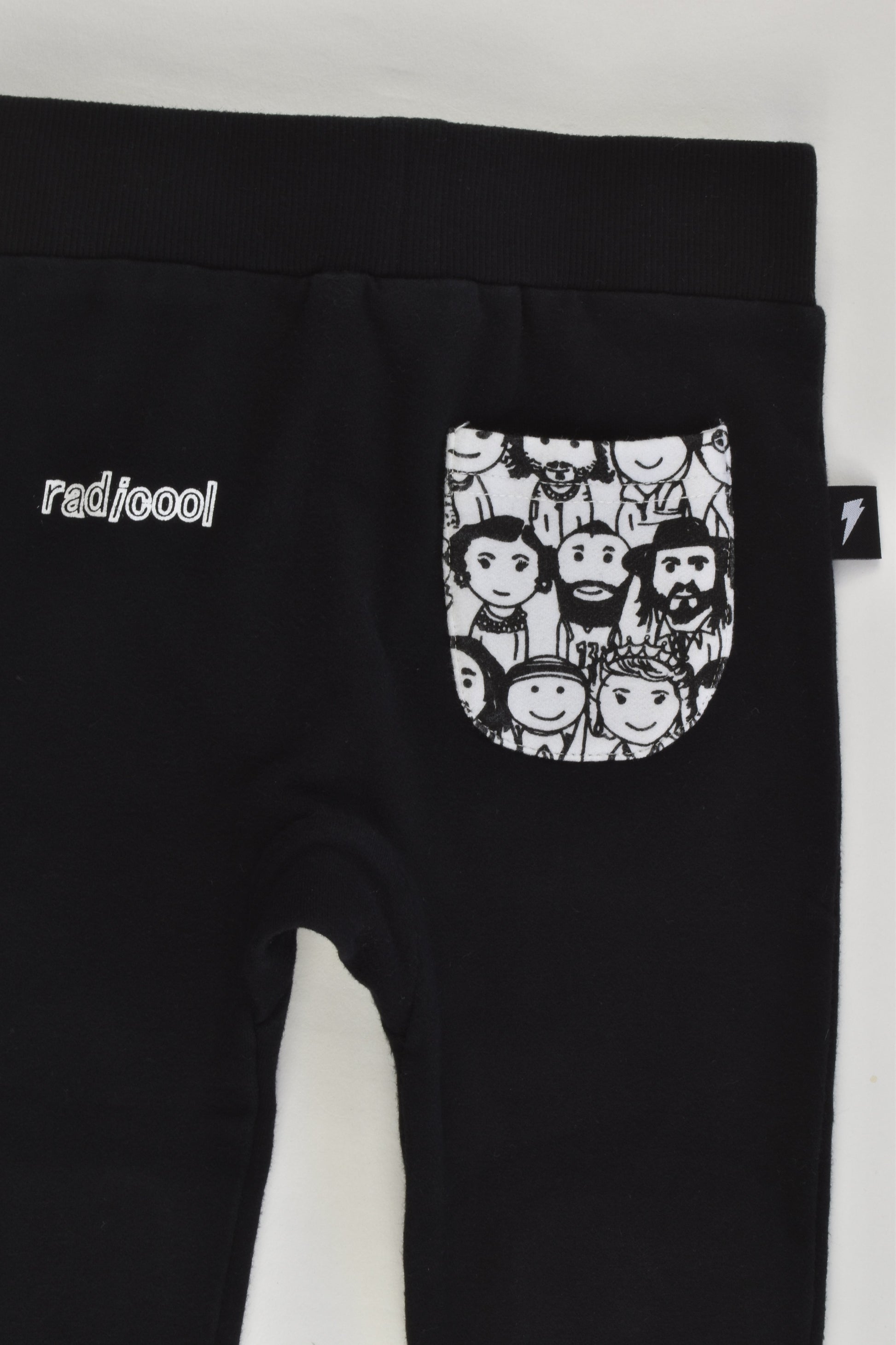Radicool Dude (NZ) Size 3 Faces Knee Patches and Back Pocket Track Pants