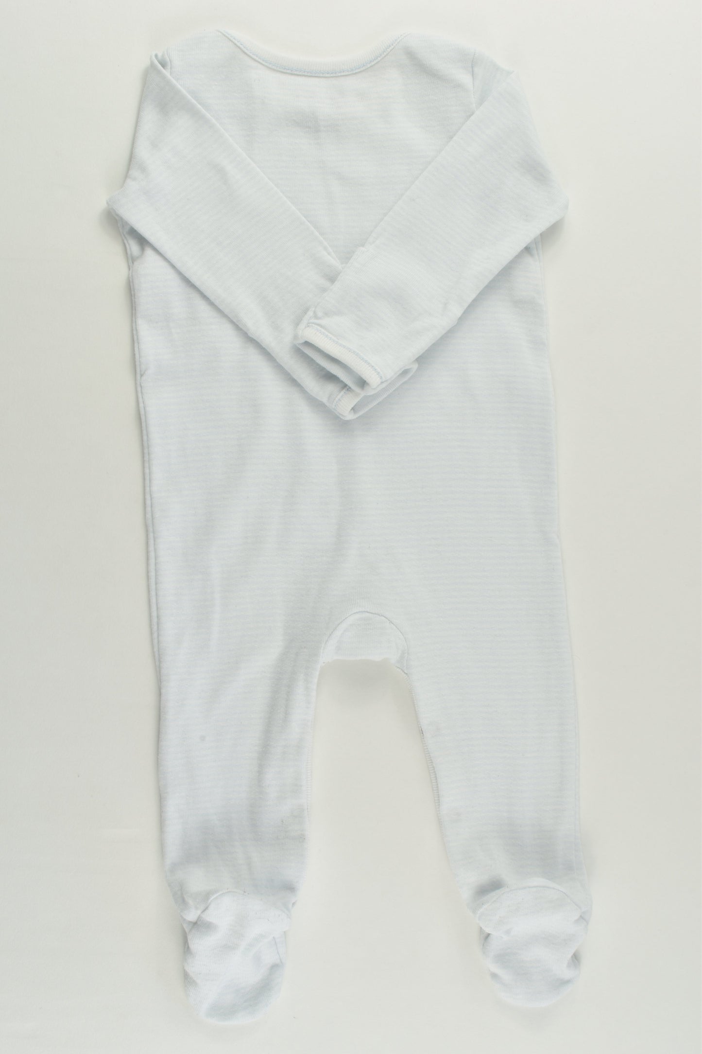 Ralph Lauren Size 000 (3 months) Striped Footed Romper