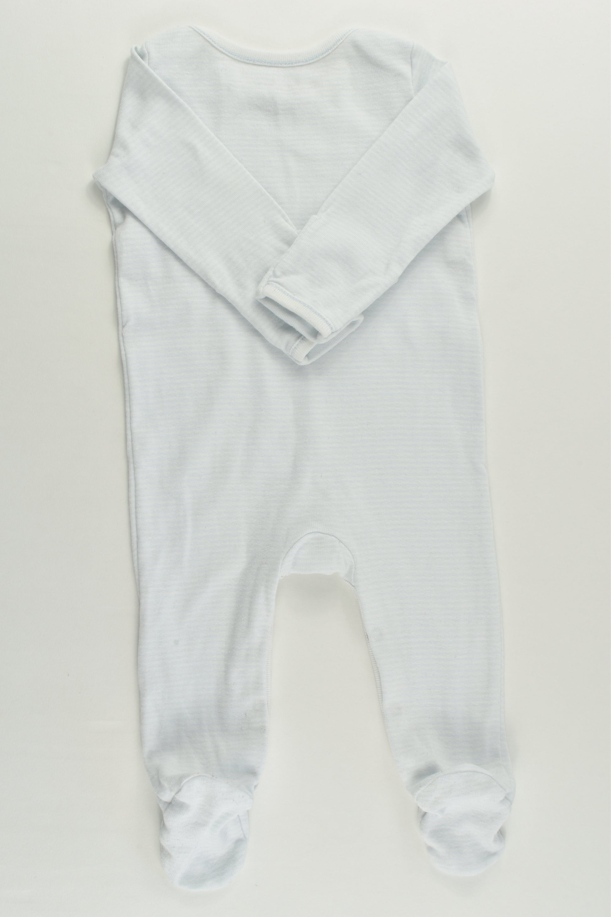 Ralph Lauren Size 000 (3 months) Striped Footed Romper