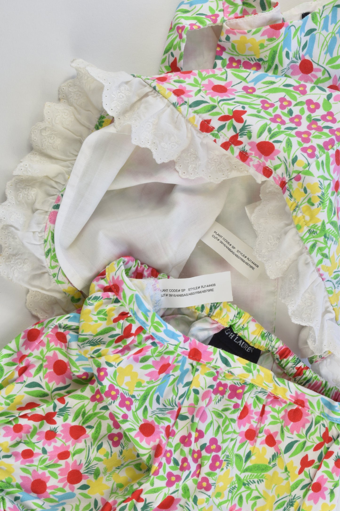 Ralph Lauren Size 1-2 (18 months) Lined Floral Outfit