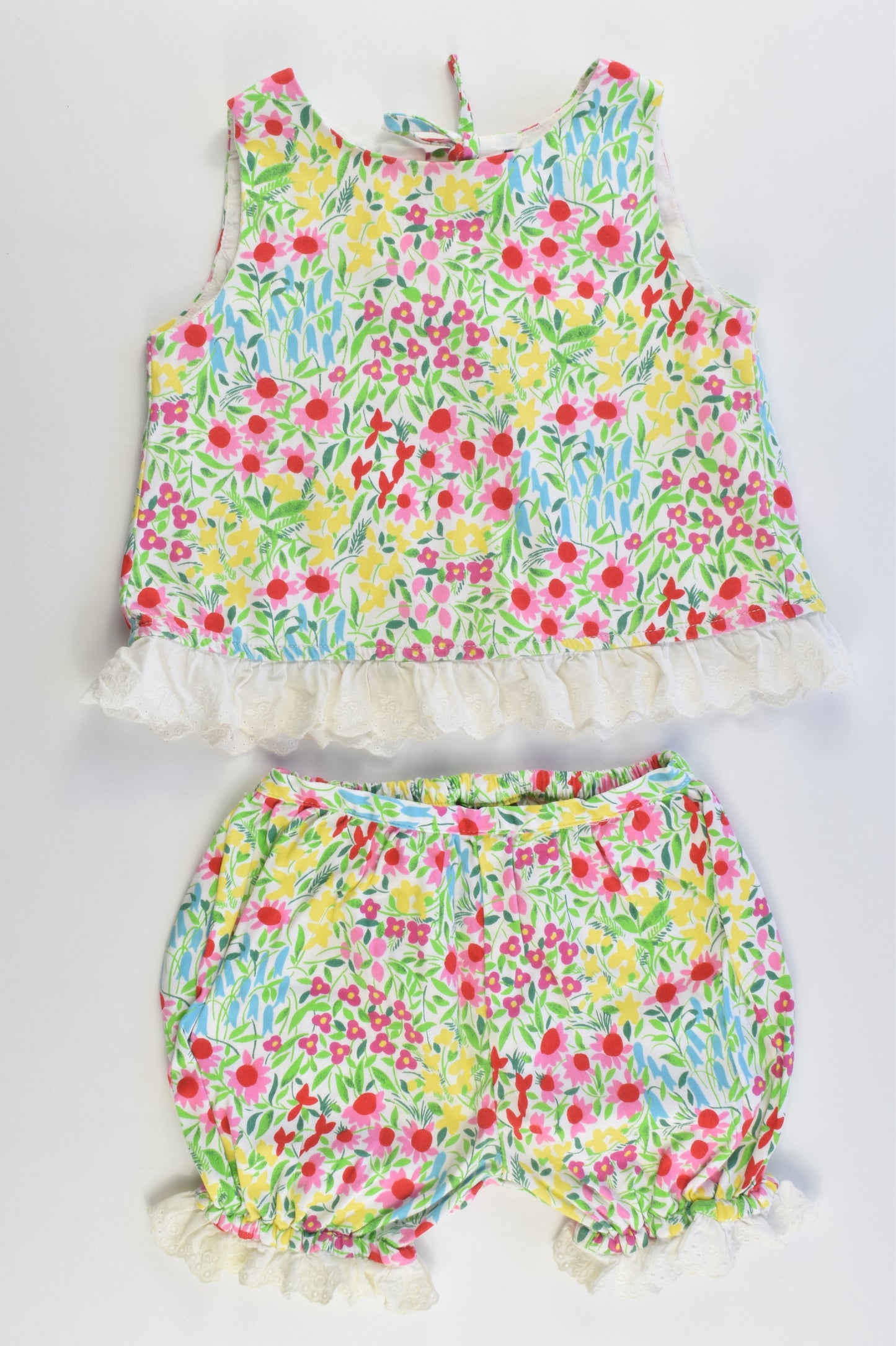 Ralph Lauren Size 1-2 (18 months) Lined Floral Outfit