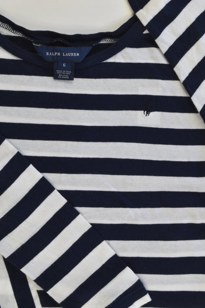 Ralph Lauren Size 6 Loose Fit Striped Top