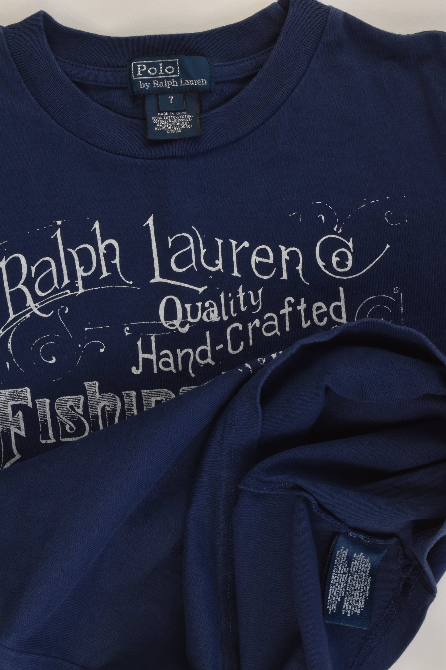 Ralph Lauren Size 7 'Fishing Tackle'T-shirt