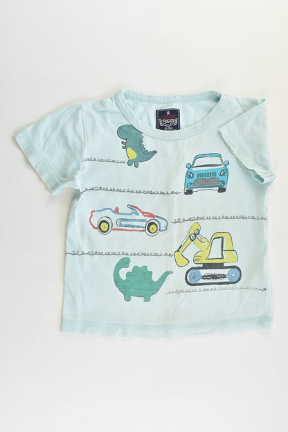 R&B Size 1 (12-18 months) Vehicles and Dinosaurs T-shirt