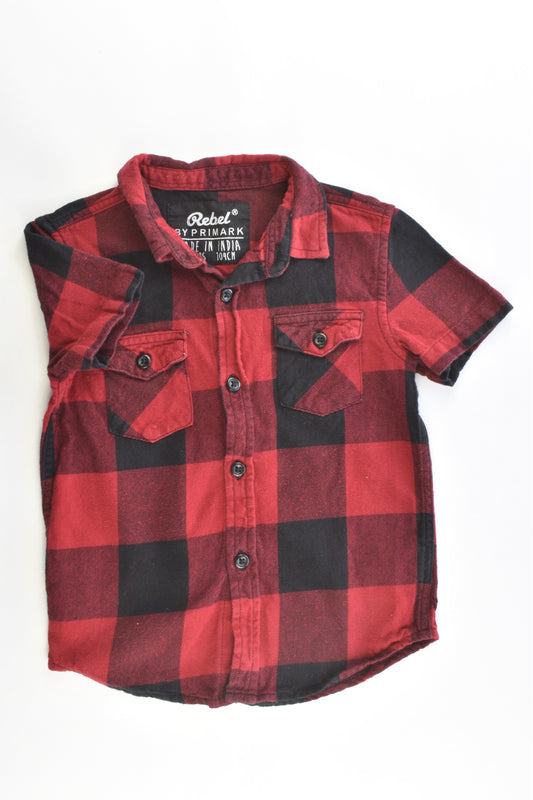 Rebel by Primark Size 3/4 Years Collared Shirt