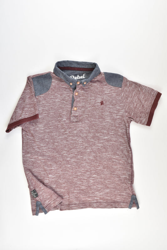Rebel Size 10-11 Collared T-shirt