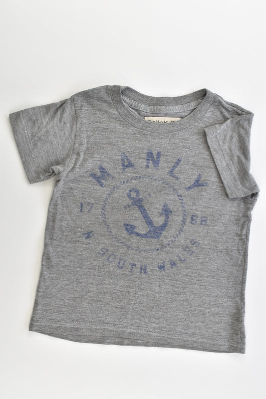 RelleK Co (Australia) Size 4 Grey Nautical T-shirt