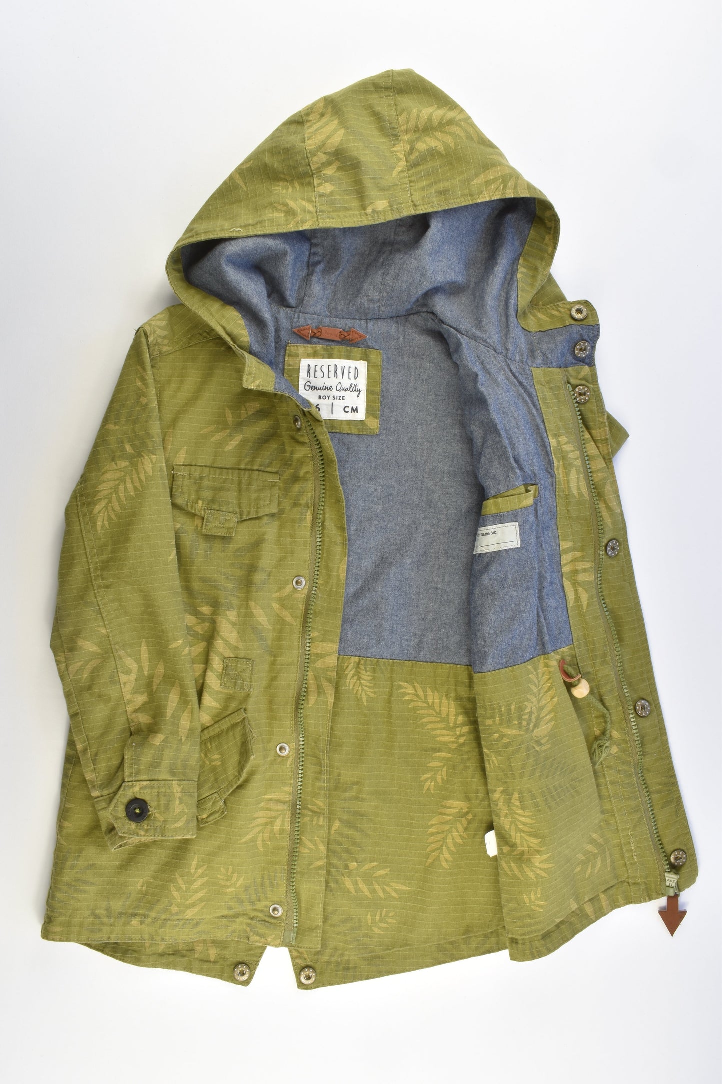 Reserved Size 6 (116 cm) 'Full Of Nature' Hooded Jacket