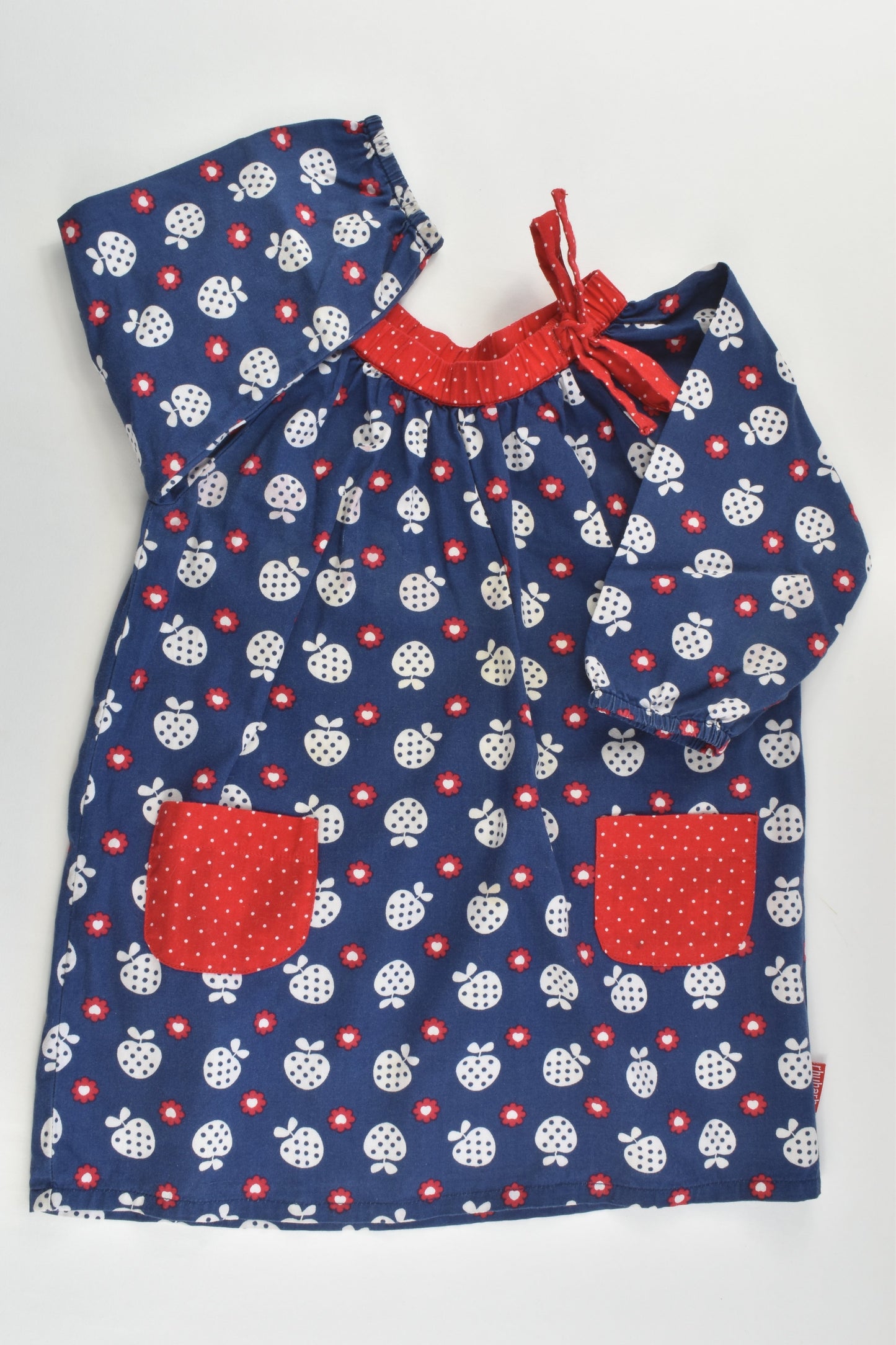 Rhubarb Size 2-3 Apples and Flowers Dress