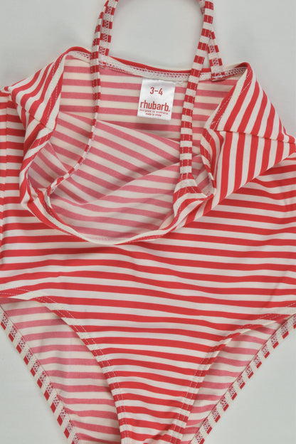 Rhubarb Size 3-4 Striped Swimsuit