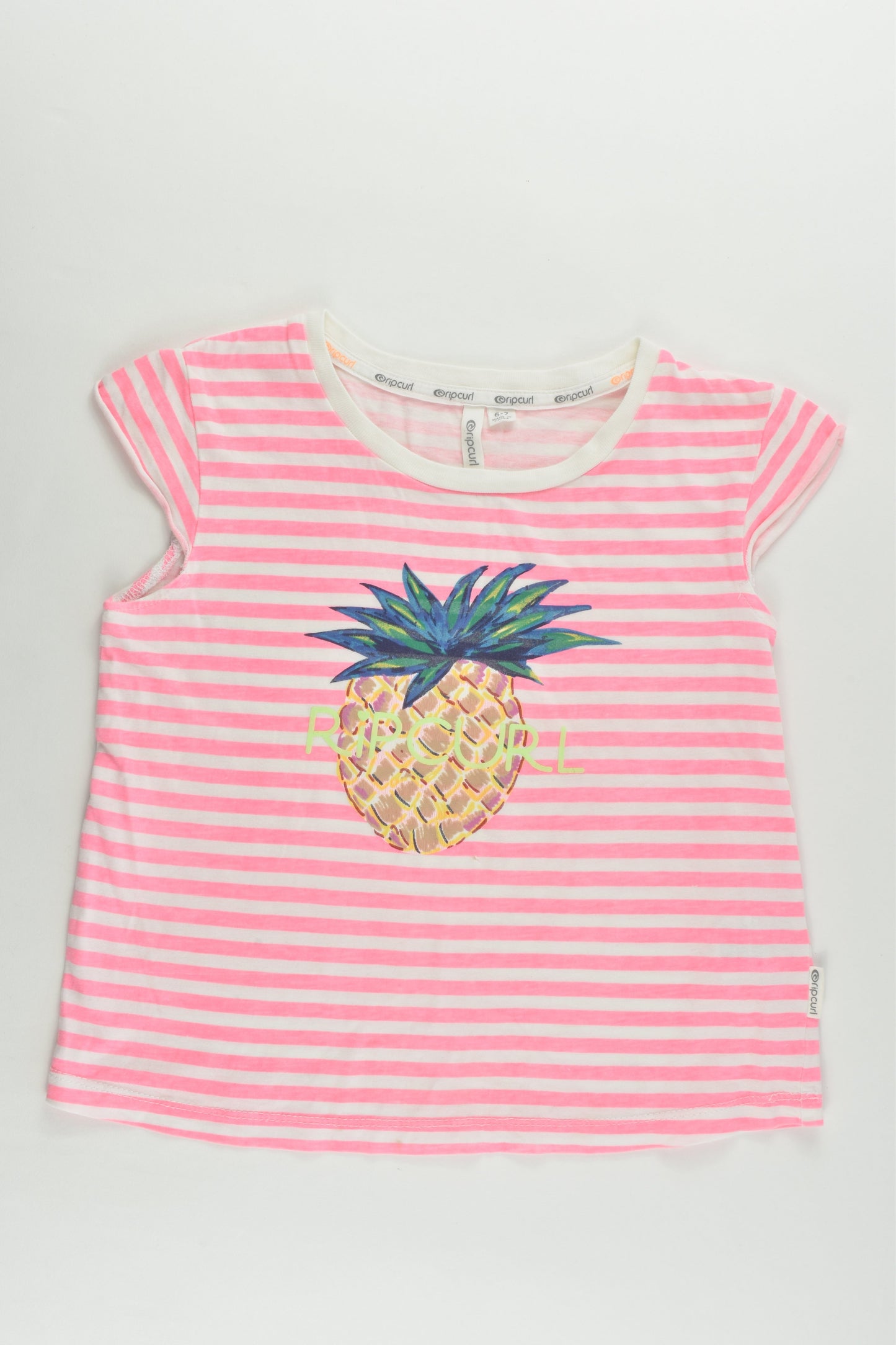 Rip Curl Size 6-7 Pineapple T-shirt