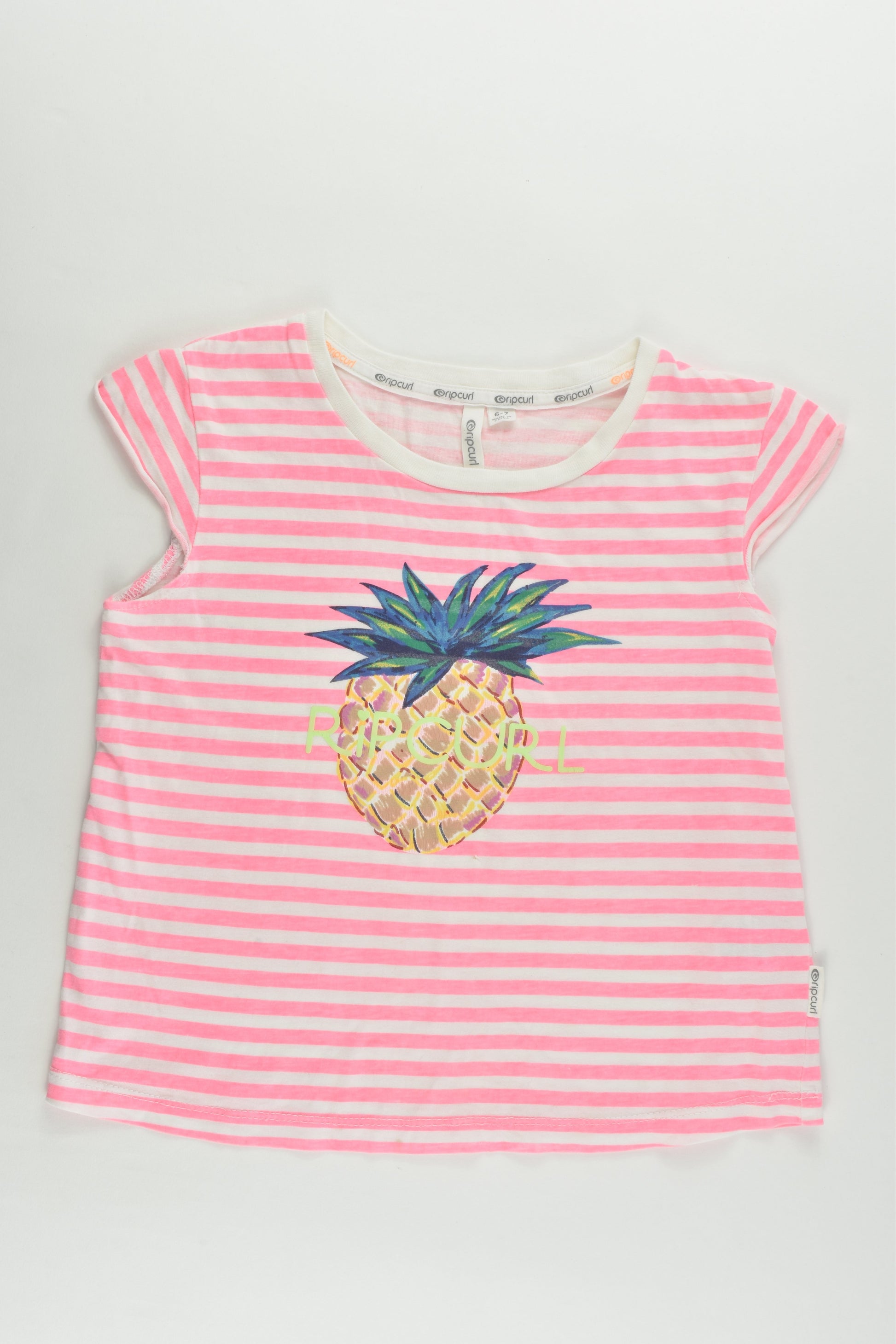 Rip Curl Size 6-7 Pineapple T-shirt