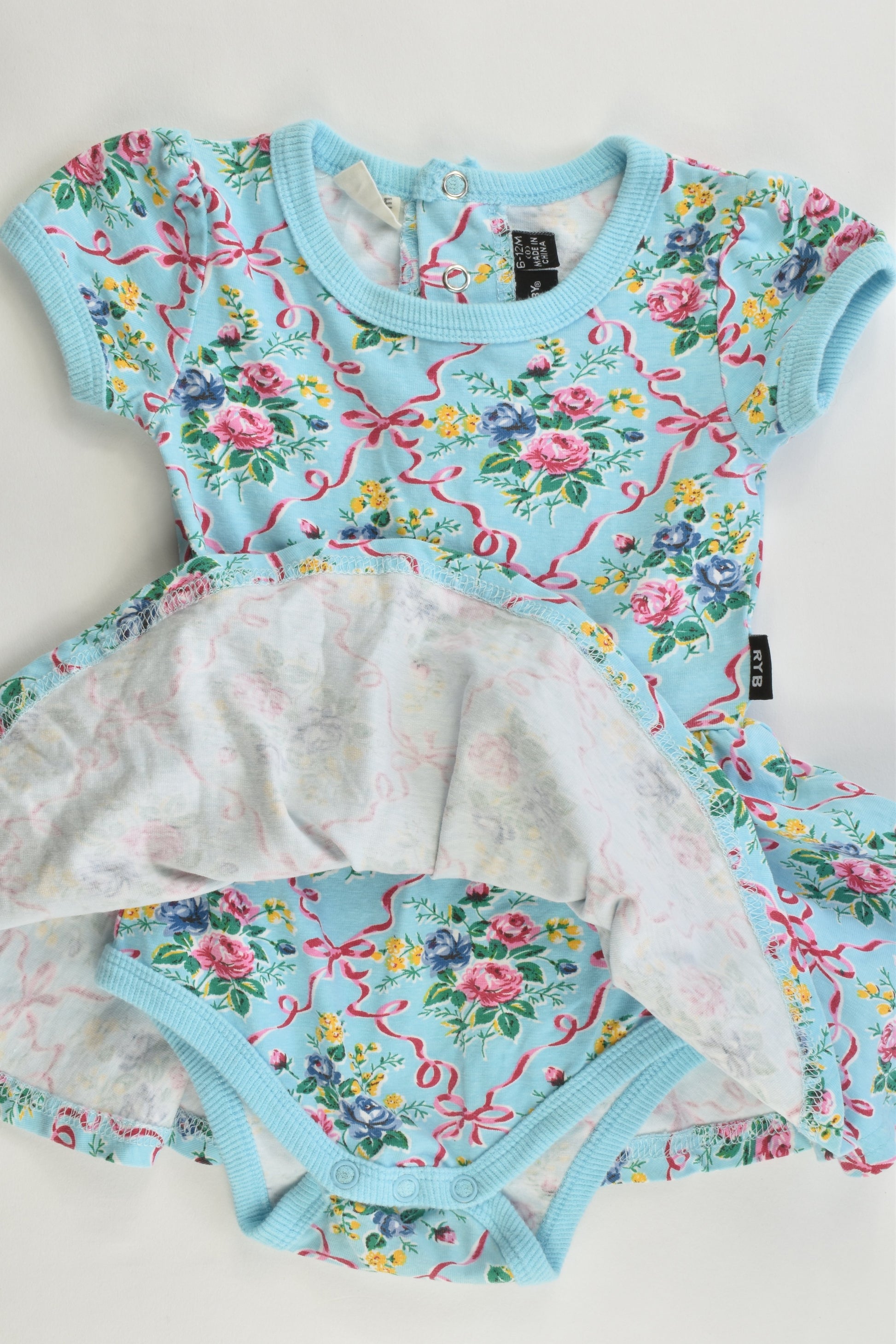 Rock Your Baby Size 6-12 months (0) Floral Dress/Bodysuit