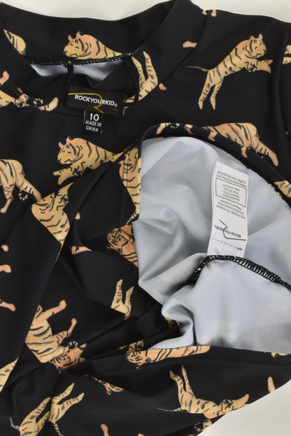 Rock Your Kid Size 10 Tigers Rashie Top
