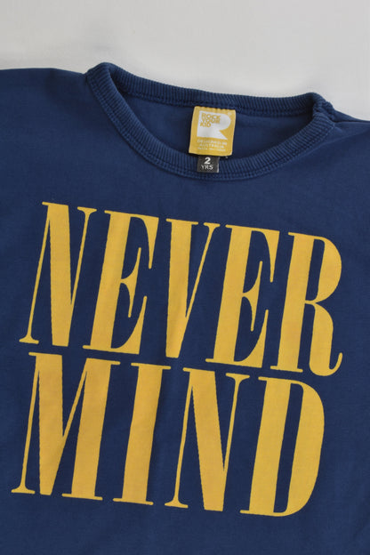 Rock Your Kid Size 2 "Never Mind" Top