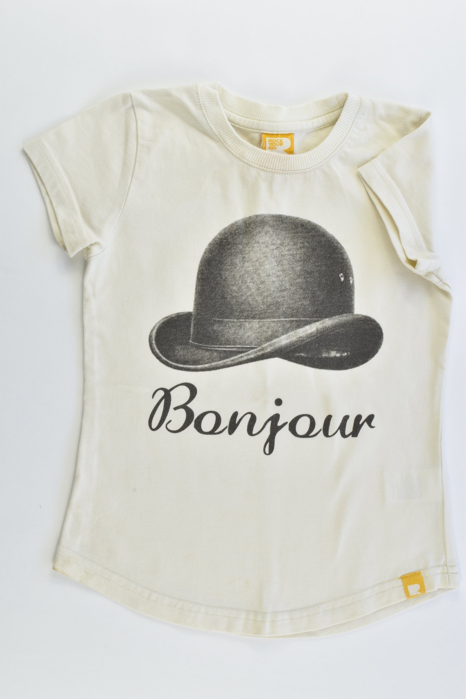 Rock Your Kid Size 4 'Bonjour' T-shirt
