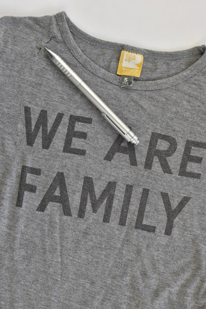 Rock Your Kid Size 5 'We Are Family' Bamboo/Spandex T-shirt