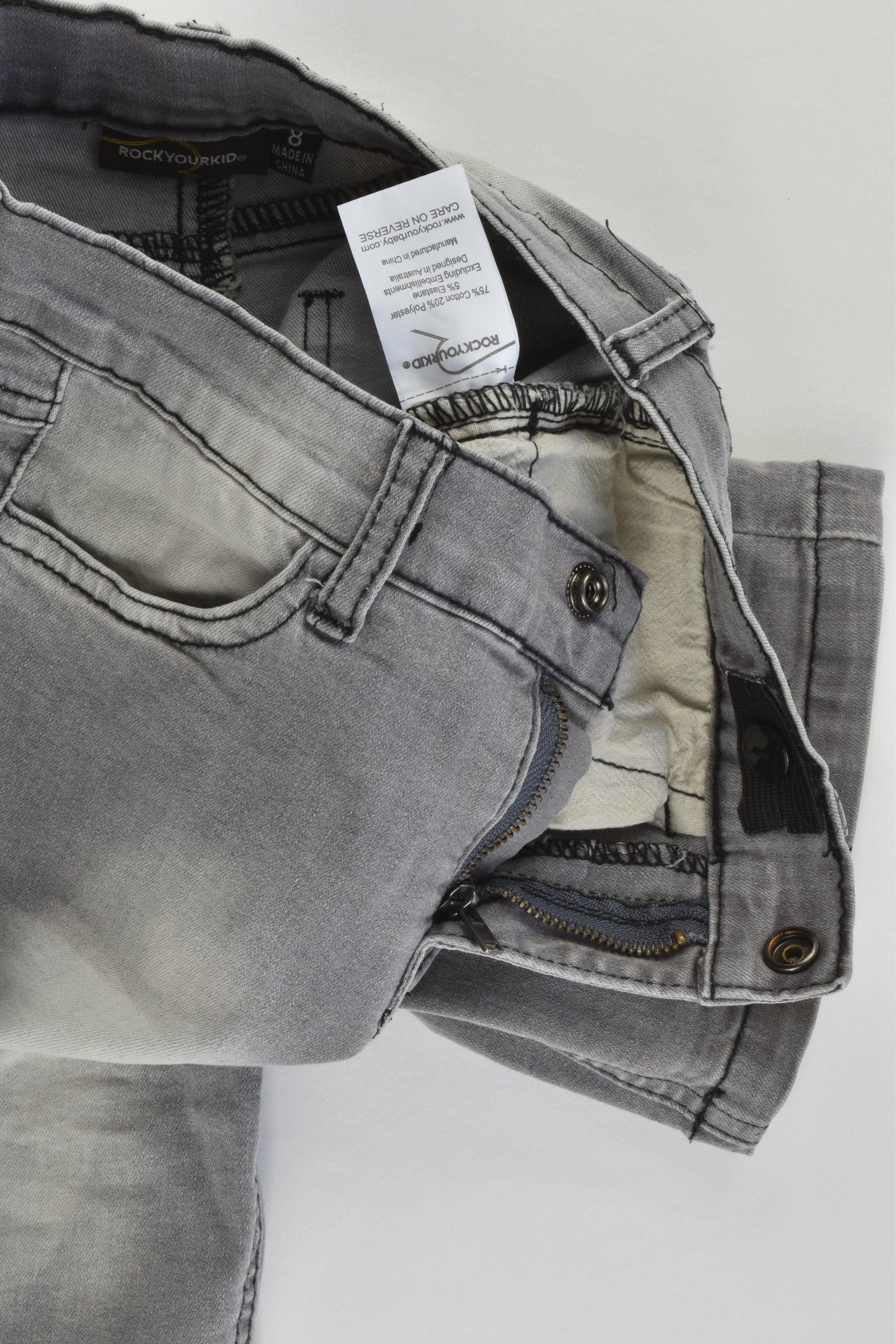 Rock Your Kid Size 8 Stretchy Denim Shorts