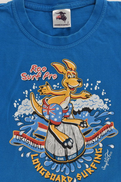 'Roo Surf Pro' Size 2 'Hervey Bay QLD' T-shirt