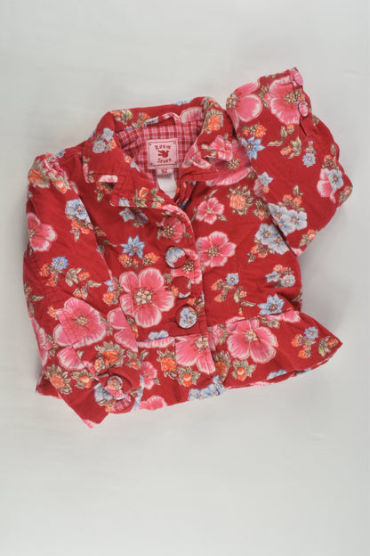 Room Seven Size 2 (92 cm) Handmade Floral Cord Jacket