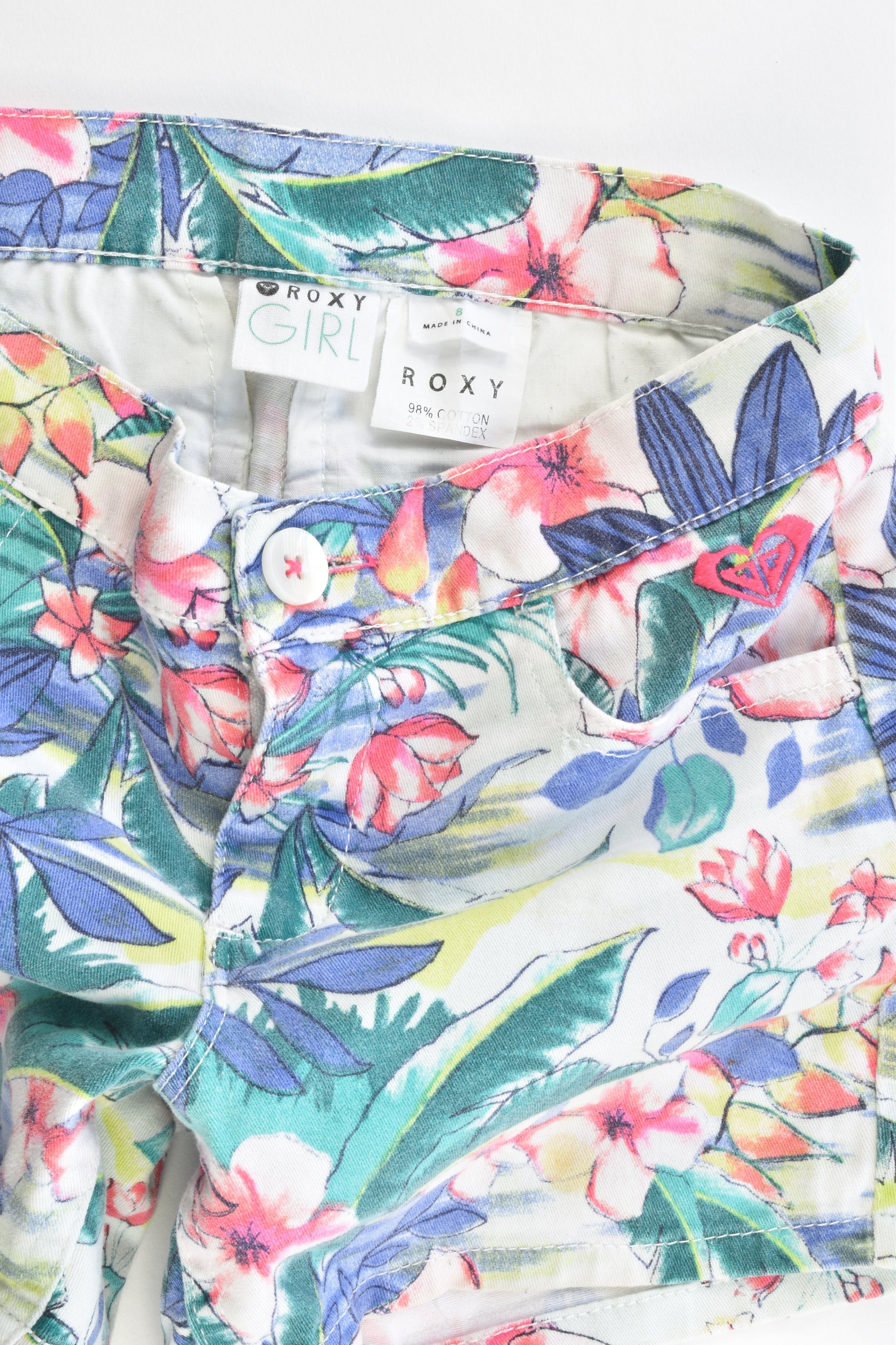 Roxy Girl Size 8 Stretchy Shorts