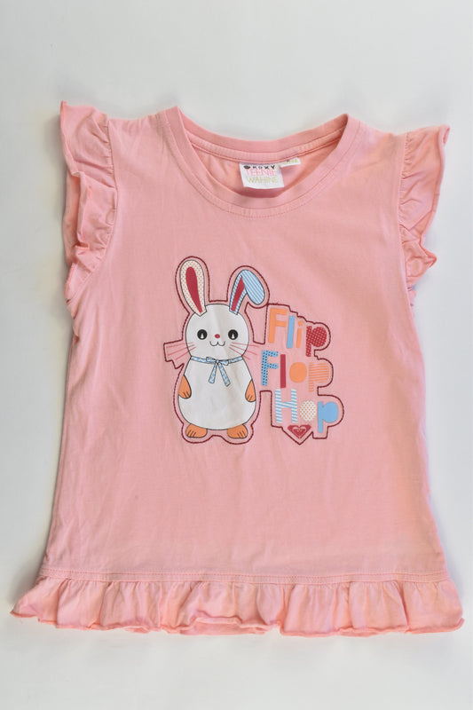 Roxy Size 2 "Flip Flop Hop" Bunny T-shirt
