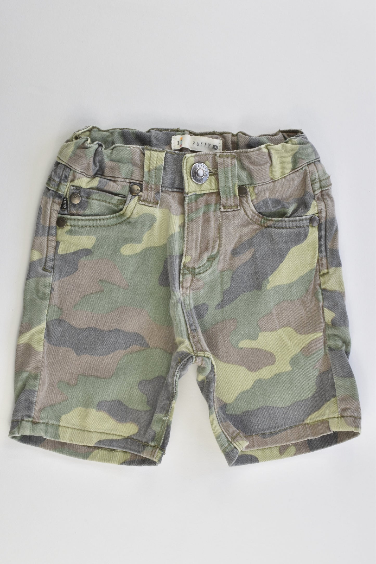 Rusty Size 2 Camouflage Shorts