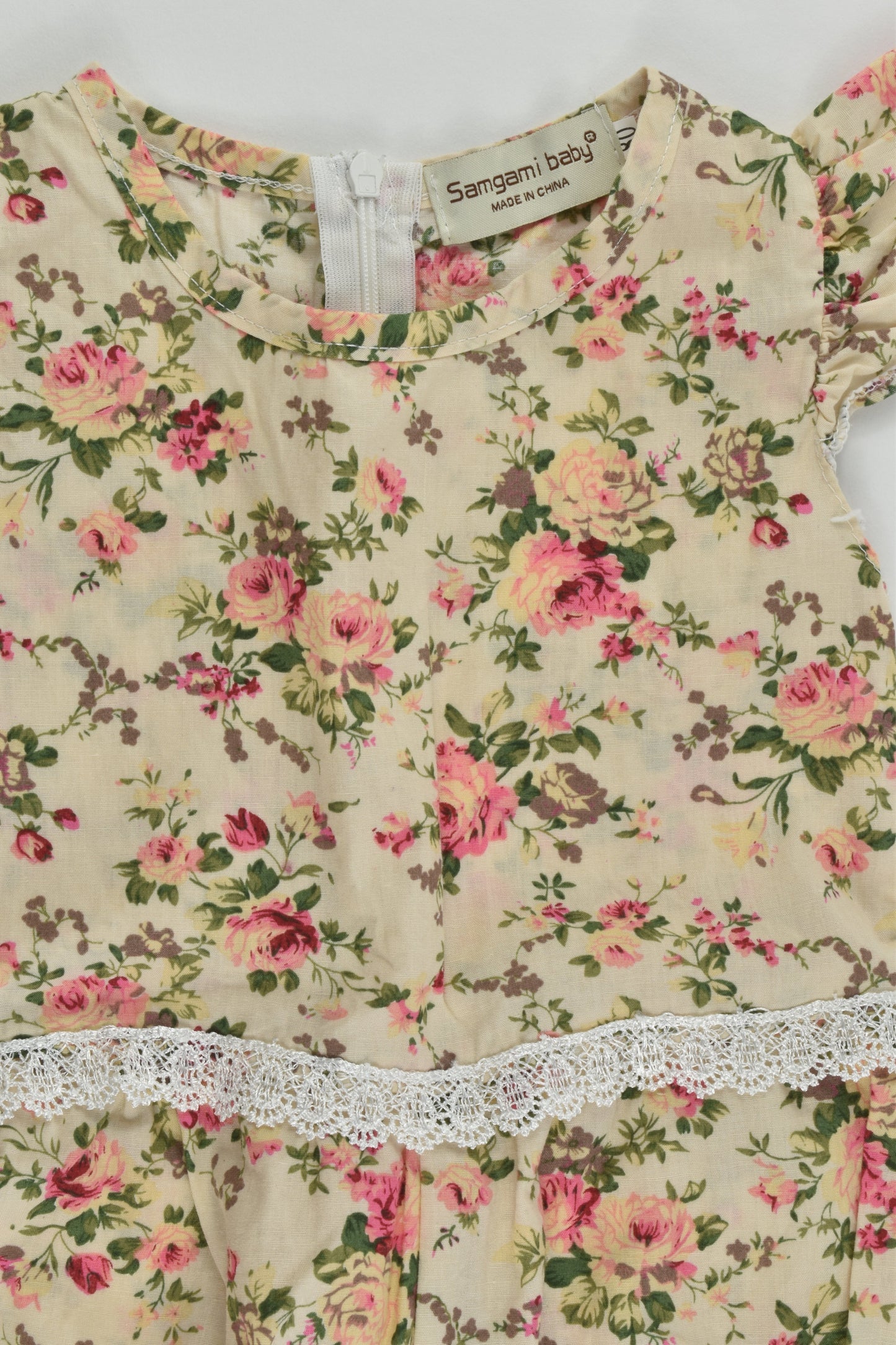 Samgami Baby Size 0 (80 cm) Roses Playsuit