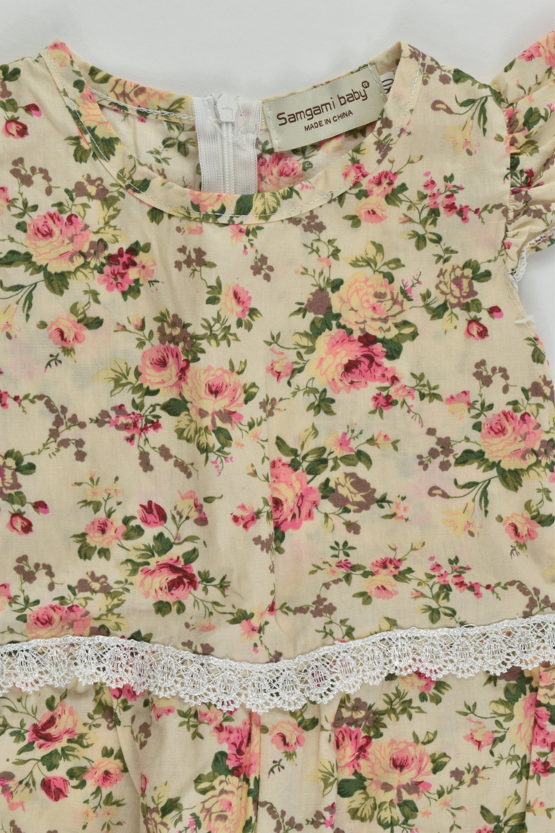 Samgami Baby Size 0 (80 cm) Roses Playsuit