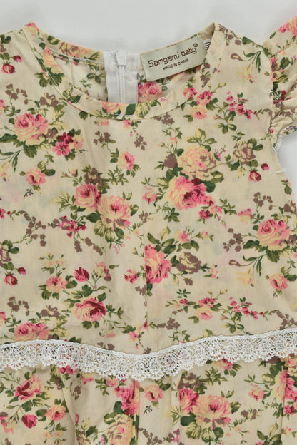 Samgami Baby Size 0 (80 cm) Roses Playsuit