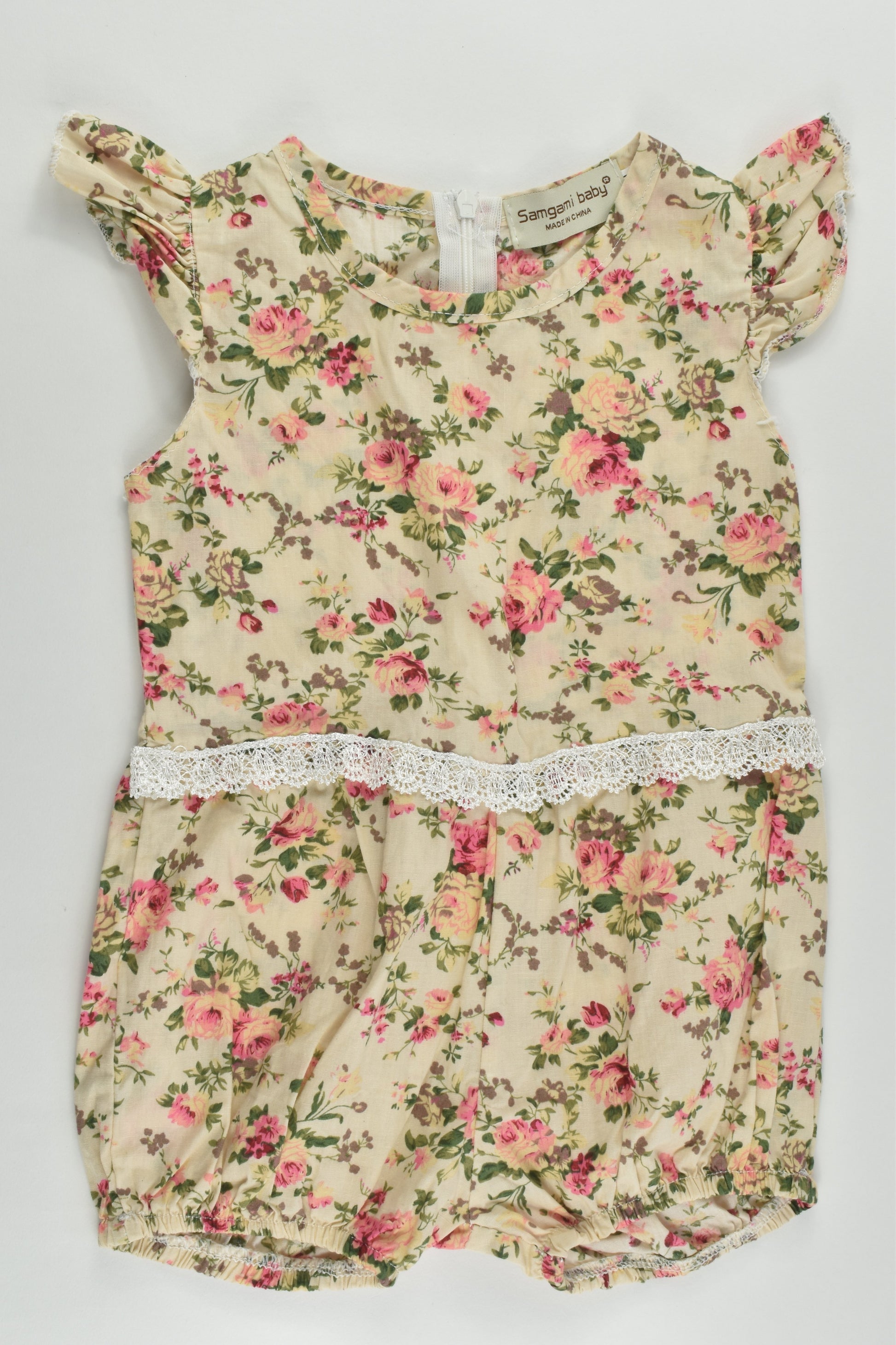 Samgami Baby Size 0 (80 cm) Roses Playsuit